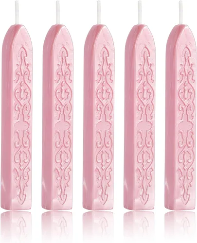 Vista 10 de Varillas de Cera para Sellar, Yoption 10 Piezas Varillas de Cera Multicolor con Mechas para Invitación de Boda Sobres de Regalo Tarjetas de Navidad