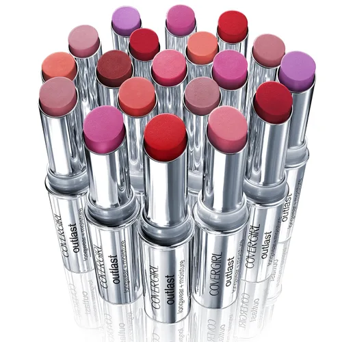 Vista 5 de COVERGIRL Outlast - Lápiz labial de larga duración Red Rouge 925, 0.12 oz Rosado shock