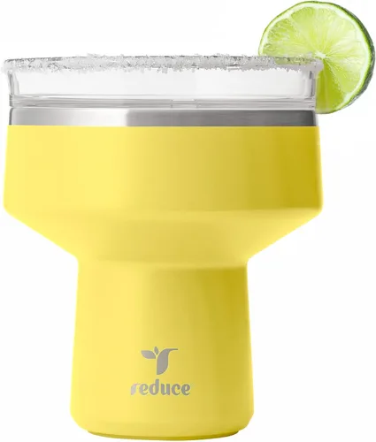 Vista 11 de Reduce Saltini - Vaso de cóctel de 16 onzas, vaso aislado de margarita con tapa, mantiene las bebidas frías durante 10 horas, alternativa al vaso