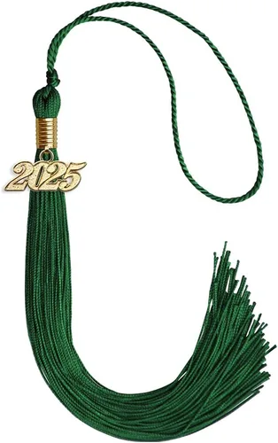 Vista 21 de Endea Graduation - Borla de un solo color con fecha dorada (Oro Antiguo, 2020)