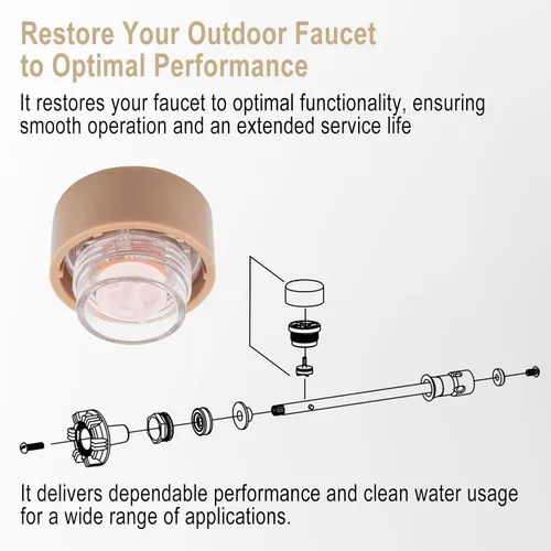 Vista 4 de RK-101VB - Kit de flotador de disyuntor de vacío, kit de reparación de grifo de pared antisifón, kit de reparación de válvula antisifón, compatible