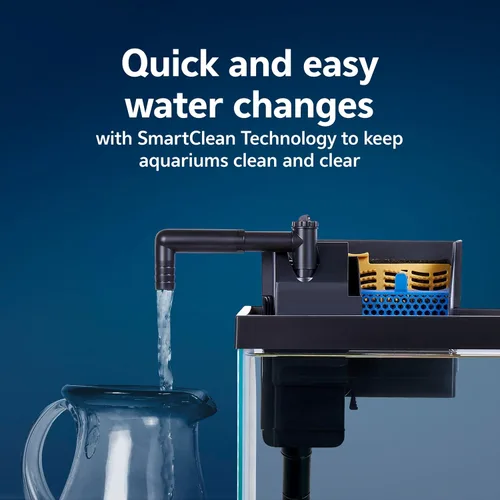 Vista 2 de Aqueon SmartClean - Filtro de alimentación con cartucho de filtro EcoRenew, cambios de agua rápidos y fáciles, funcionamiento silencioso, flujo