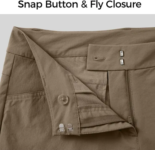 Vista 16 de Willit Pantalones cortos de golf de 4.5 pulgadas para mujer, de secado rápido, casuales, con bolsillos, resistentes al agua