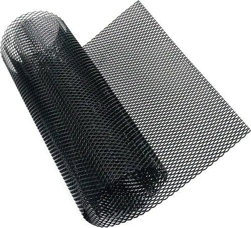 Vista 13 de Modengzhe - Malla para parrilla de auto de 40 x 13 pulgadas, negra universal, malla de aleación de aluminio para rejilla de auto, rollo