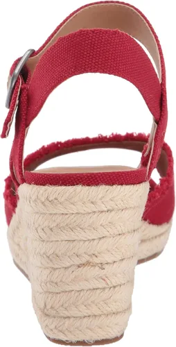 Vista 3 de Lucky Brand Sandalias de cuña Mindra para mujer, Azul