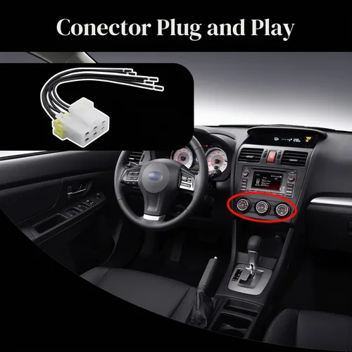 Vista 4 de Enchufe manual de la unidad de control de CA del calentador para Subaru Forester 2014-2017 Impreza 2012-2017 Crosstrek 2013-2017 WRX 2015-2017