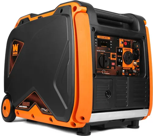 Vista 9 de WEN Generador inversor portátil súper silencioso de 3800 vatios listo para RV con apagado de combustible y arranque eléctrico (56380i)