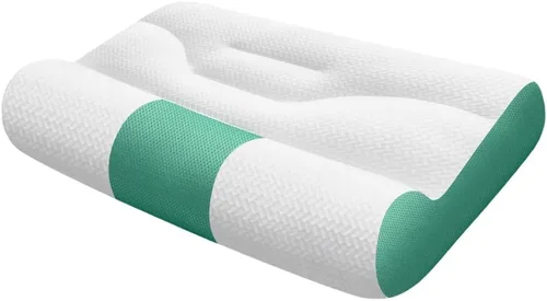 Vista 10 de Almohada cervical con diseño ergonómico (azul 15.7x23.6 in)