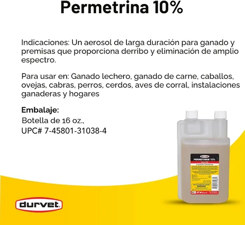 Vista 3 de Durvet 2253554 Permetrina EC 10%