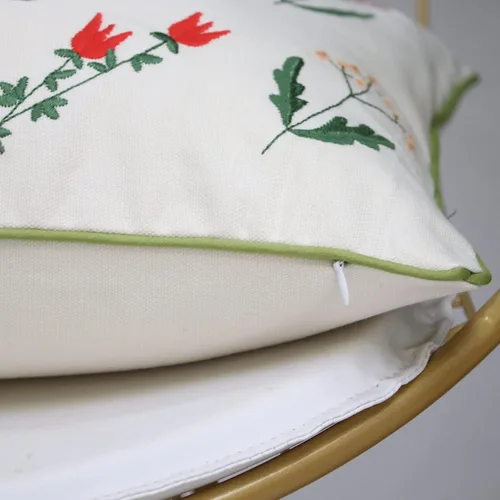 Vista 7 de Juego de 2 fundas de almohada decorativas modernas, abstractas, fundas de cojín de algodón suave y lino de 12 x 20 pulgadas