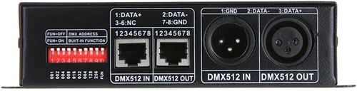 Vista 5 de Lixada DC 12V-24V 3 canales DMX Decorder LED controlador para RGB 5050 3528 LED tira de luz