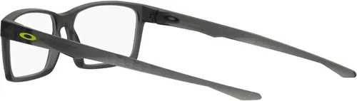 Vista 5 de Oakley OX8060 - Marcos rectangulares para lentes recetados para hombre, color gris satinado ahumadolente demo, 2.323in, Lente gris satinado