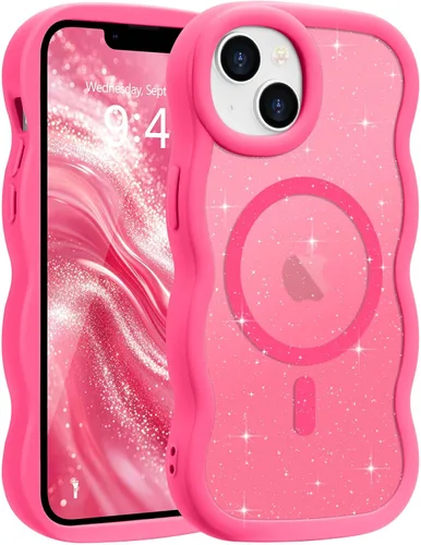 Vista 160 de Pepmune - Funda para iPhone 12 Pro Max con marco ondulado y estructura rígida, color mate claro, cubierta trasera unisex, compatible con Magsafe