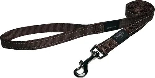 Vista 12 de Correa reflectante para perros extragrandes, 1" de ancho, 6' de largo, negro