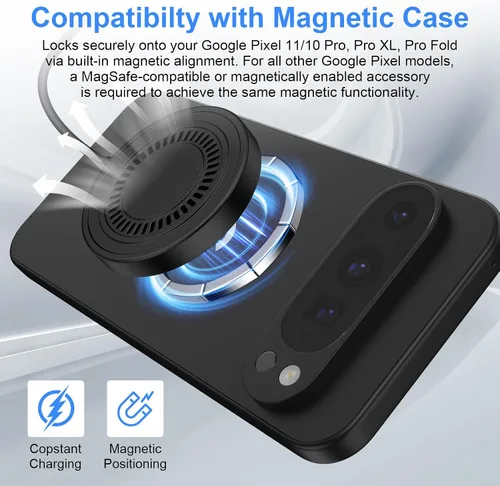 Vista 4 de Cargador inalámbrico magnético para Google Pixel 11/11 Pro XL/10 Pro Fold