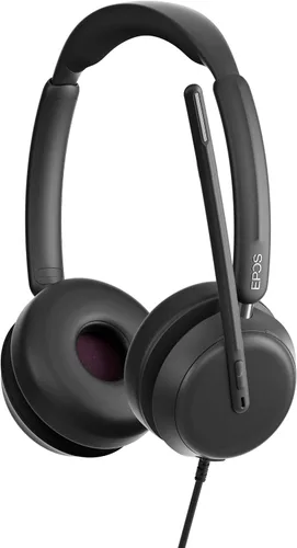 Vista 6 de EPOS IMPACT 860 Auriculares USB C y USB A con cable de doble cara para PC con micrófono con cancelación de ruido, audio de banda súper ancha, sonido