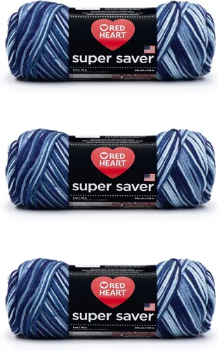 Vista 24 de Red Heart Hilo Super Saver, paquete de 3, camuflaje, 3