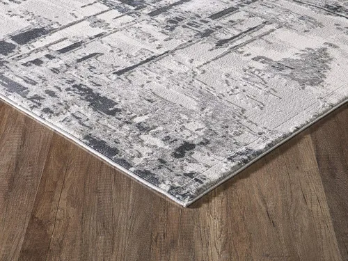 Vista 4 de Abani Rugs - Alfombra decorativa de 5 pies 3 pulgadas x 7 pies 6 pulgadas, color azul marino, azul y gris, colección Vista