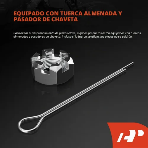 Vista 5 de A-Premium Juego de 6, enlace de barra estabilizadora delantera, extremo de tirante interior y exterior, compatible con Mazda 2 2011 2012 2013 2014