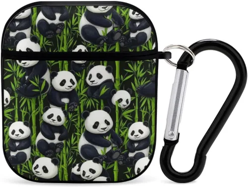 Vista 24 de Funda protectora de silicona compatible con AirPods 2 y 1 (camuflaje militar de camuflaje frío)