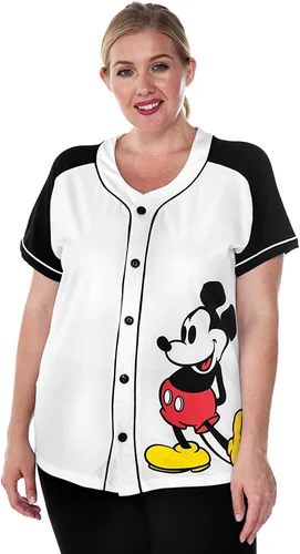 Vista 6 de Disney Mickey Mouse 28 - Camiseta para mujer con botones frontales
