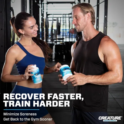 Vista 7 de CREATURE® Creatine Complex - Cápsulas de monohidrato de creatina con 5 tipos de creatina, incluyendo Con-Crēt® creatina HCL, promueve los músculos