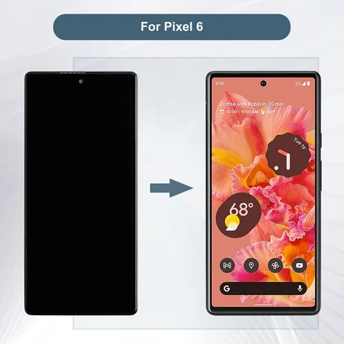 Vista 6 de Pantalla digital LCD compatible con Google Pixel 6 GB7N6 G9S9B16 6.4 "pantalla LCD táctil Asamblea (soporte de huellas dactilares)+herramientas