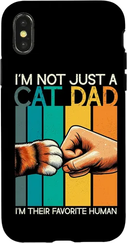 Vista 5 de Cat Dad Father Cat Lover Parent Father's Day Papa Fatherhood Case for iPhone 16