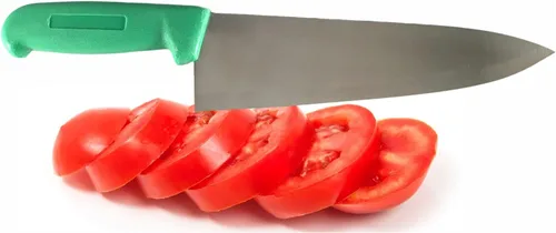 Vista 2 de Cuchillo de chef de 8 pulgadas de varios colores y paquetes, cubiertos de cocina comercial Razor Sharp - Cuchillos de cocina (paquete de 3 - verde)