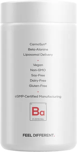 Vista 9 de Codeage Beta-alanina liposomal, CarnoSyn, pre y después del entrenamiento, 180 cápsulas CarnoSyn beta-alanina con suministro liposomal