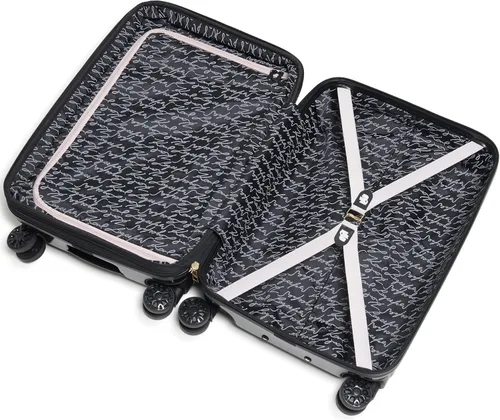 Vista 10 de Karl Lagerfeld Paris Carryon Spinner Wheels Hardside para mujer, Negro -, Carryon Spinner Wheels Hardside