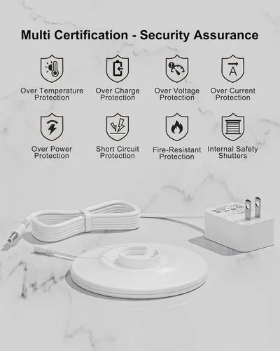 Vista 6 de Base de cargador de 23 V para aspiradora de mano Black and Decker CHV1410L Dustbuster, base de carga certificada ETL con protección de seguridad