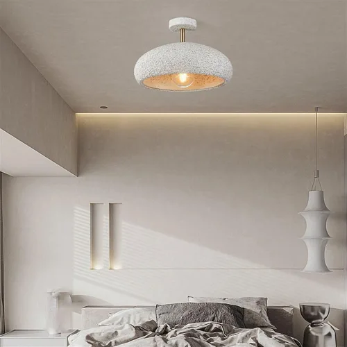 Vista 3 de Lámpara de techo retro hecha a mano, decoración de interiores, lámpara de techo moderna para sala de estar, comedor, dormitorio, lámpara colgante