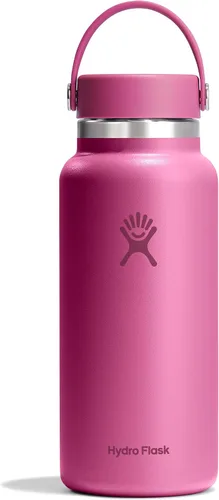 Vista 21 de Hydro Flask Botella de agua – Acero inoxidable aislado – Tapa flexible de boca ancha, antiderrames, a prueba de fugas y recargable en agave de 20