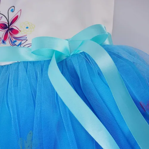 Vista 4 de AOVCLKID Disfraz de princesa para niñas disfraz de Halloween y niñas pequeñas