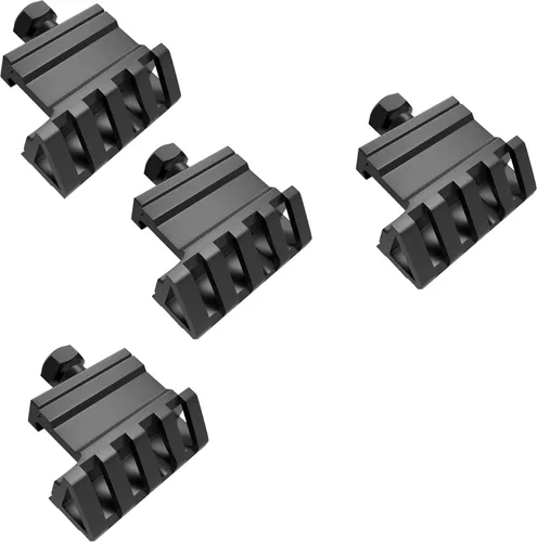 Vista 13 de 45 grados Offset Mount 4 ranuras Picatinny Weaver Rail Mounts para linterna láser mira óptica (MT45)