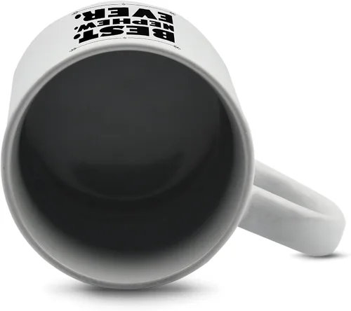 Vista 5 de Sobrino blanco taza de cerámica para café o té 11 onzas regalo taza.