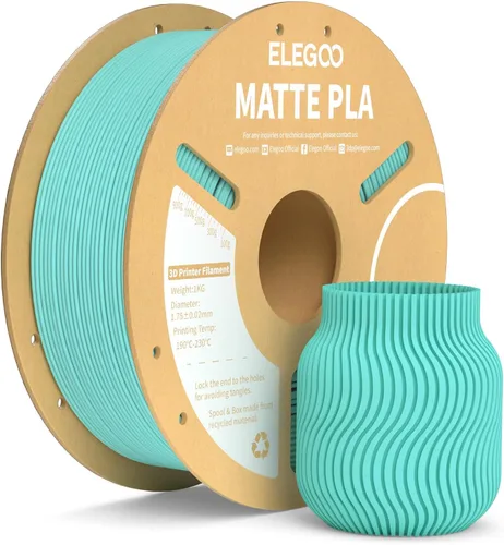 Vista 27 de ELEGOO Paquete de filamento de impresora 3D PLA mate 22 lbs 0.07 in