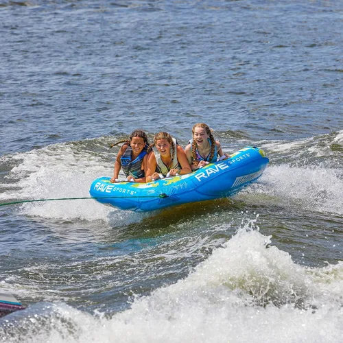 Vista 7 de RAVE Sports Mambo Boat Tubo remolcable - Tubo inflable para 1-3 jinetes