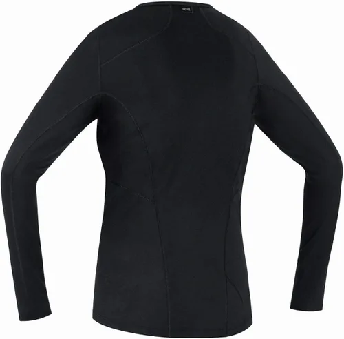 Vista 2 de GORE WEAR Camisa térmica de manga larga para hombre, color negro, talla S