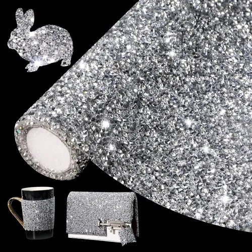 Vista 8 de Adhesivo con diamantes de imitación para decoración del hogar, calcomanías autoadhesivas para decoración de autos y manualidades