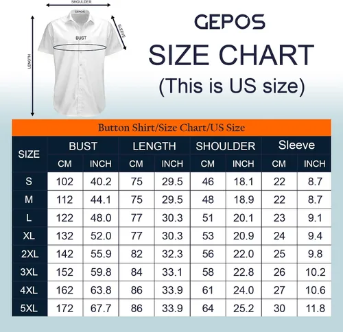 Vista 8 de GEPOS Camisa con botones para hombre Parent Dog 1