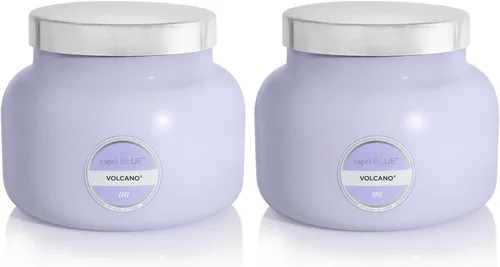Vista 19 de Capri Blue Volcano Velas perfumadas – Velas en tarro de cristal de lujo para el hogar perfumadas con frutas tropicales y cítricos azucarados, mezcla