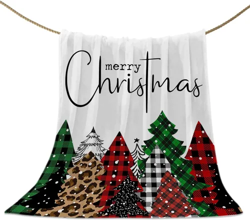 Vista 18 de Mantas de Tiro de Muñeco de Nieve de Navidad, Manta de Vellón Suave de Vacaciones de Invierno Decorativa para Hogar Sofá Sillón Silla Sala de Estar