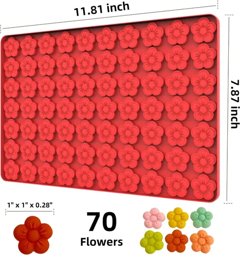 Vista 5 de Moldes de silicona para dulces con raspador de silicona margarita y moldes de chocolate