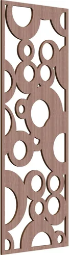 Vista 69 de 9 3/8"W x 24 3/8"H x 1/4"T Farwell Decorativos Paneles de Pared de Madera Calado, Hickory