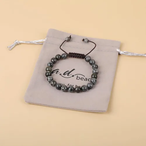 Vista 9 de AD Beads Pulseras de piedras preciosas unisex de 0.315 pulgadas (0.315 in), macramé curativo ajustable de 7 a 9 pulgadas Usa esta pulsera