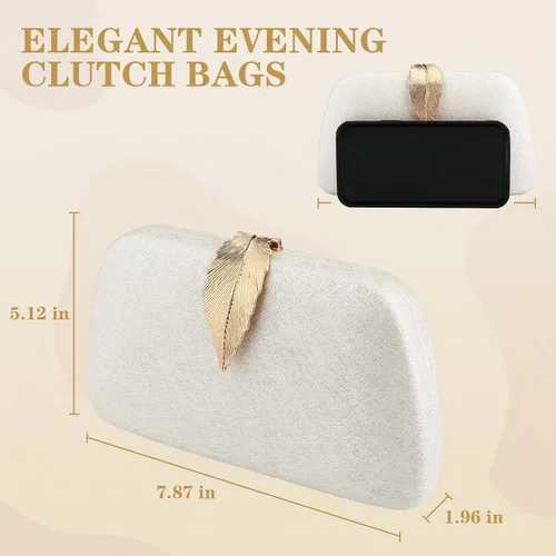 Vista 6 de YYW Bolso de noche Bolso de noche para mujer, bolso de noche con purpurina, pequeño bolso cruzado formal para fiesta de boda