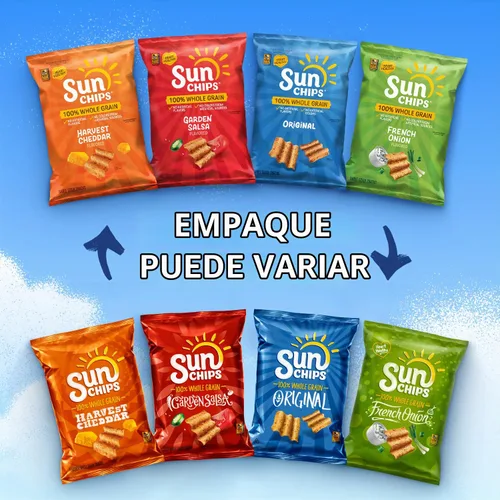 Vista 4 de SunChips Aperitivos muticereal con sabor Harvest Cheddar (cheddar auténtico), 7 oz
