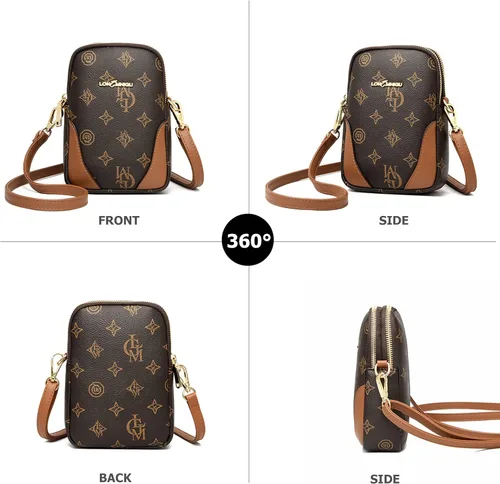 Vista 3 de Sweetovo Bolso cruzado para teléfono celular, pequeño bolso de hombro con correa ajustable